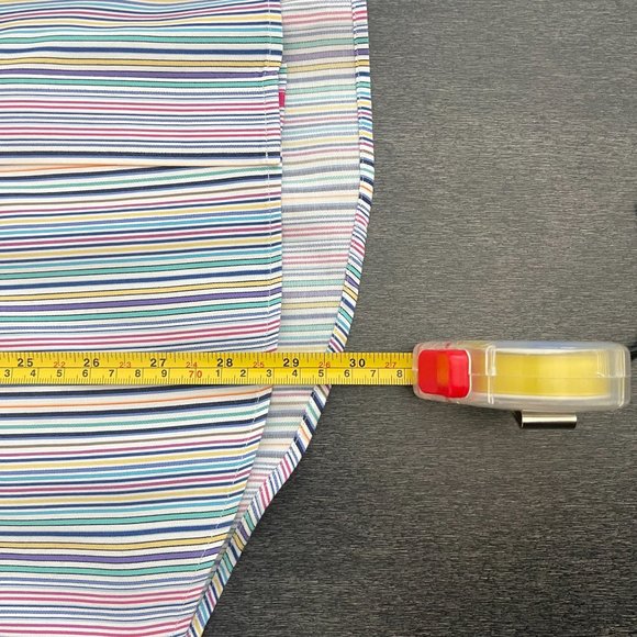 Bugatchi Men's Classic Fit Cotton Multicolor Stripe Button Up Dress Shirt, Sz L - Picture 6 of 6